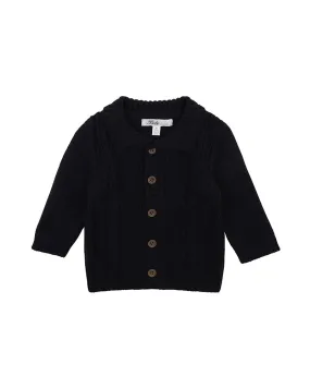 Bebe Albert Cable Cardigen - Navy (Size 000-7)