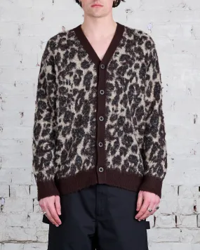 Junya Watanabe MAN Brown Black Jacquard Cardigan