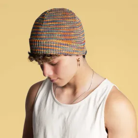 MT. WASHINGTON 100% Organic Hemp Rainbow Knit Hat Beanie (Unisex)