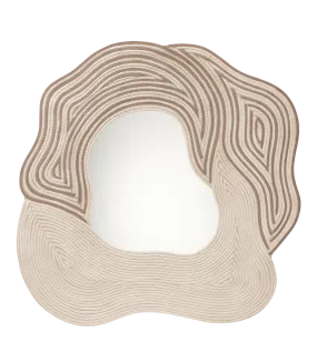 Oco Mirror - Textured Taupe