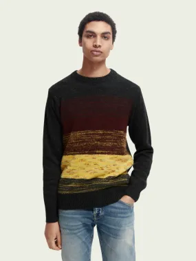 Scotch & Soda - Contrast gradient crewneck sweater