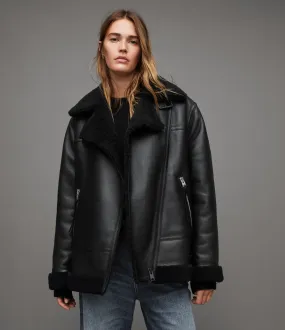 Sola Shearling Leather Jacket