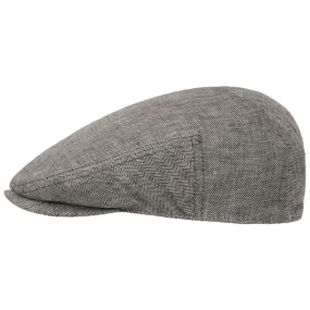 Woodfield Linen Flat Cap by Stetson